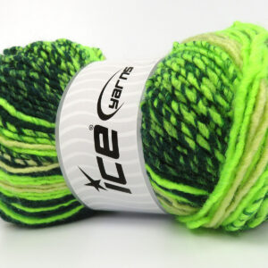 4x100gr Anatolia Wool Cord Green Shades