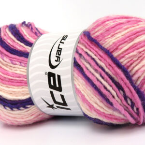 4x100gr Anatolia Wool Cord Pink Shades, Purple