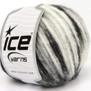 8x50gr Air Wool Spots Black, Grey, White