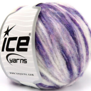 8x50gr Air Wool Spots Purple, Pink, White