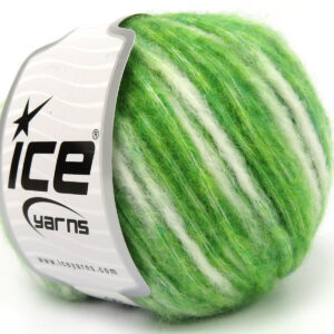 8x50gr Air Wool Spots Green, White