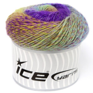 2x150gr Cakes Magic Wool Turquoise, Green, Gold, Purple