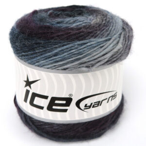 4x100gr Magic Wool De Luxe Grey Shades, Blue Shades, Maroon