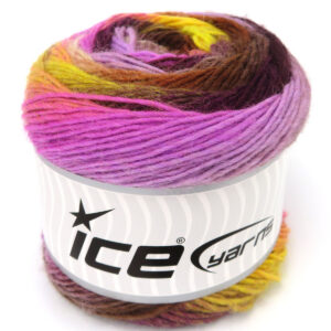 4x100gr Magic Wool De Luxe Yellow, Maroon, Pink, Salmon, Brown, Copper