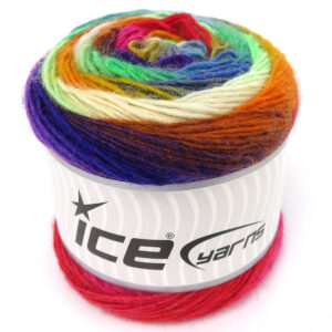 4x100gr Magic Wool De Luxe Gold Shades, Green, Ecru, Purple, Fuchsia, Red