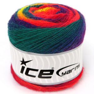 4x100gr Magic Wool De Luxe Rainbow