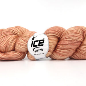 2x100gr Hand Dyed Superwash Merino Light Pink Melange