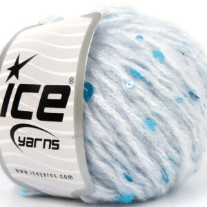 4x50gr Lana Paillette Baby Blue