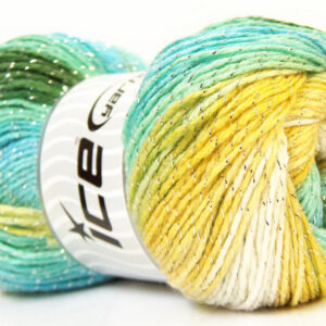 4x100gr Magic Glitz Green, Turquoise, Yellow, White