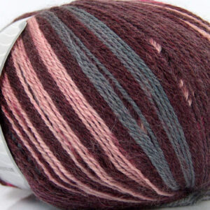 4x100gr Alpaca Fine Magic Maroon, Pink, Grey