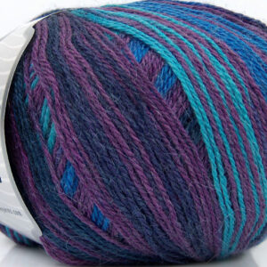 4x100gr Alpaca Fine Magic Purple, Maroon, Blue, Turquoise