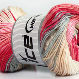 4x100gr Camilla Cotton Magic Pink Shades, Grey, Cream