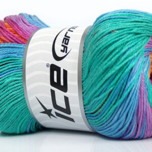 4x100gr Camilla Cotton Magic Blue, Mint Green, Fuchsia, Orange, Lilac, Copper