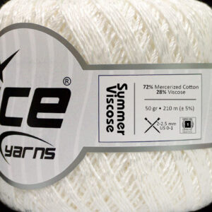 6x50gr Summer Viscose White