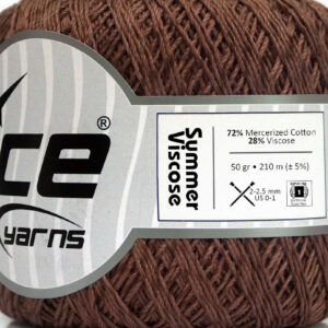 6x50gr Summer Viscose Brown