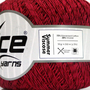 6x50gr Summer Viscose Burgundy