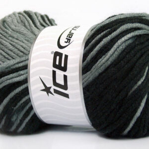 4x100gr Batik Chunky Black, Grey, White