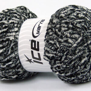 4x100gr Chenille Safari Black, White