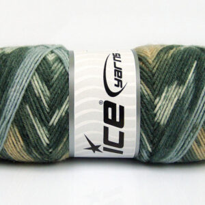 4x100gr Bonito Ethnic Grey Shades, White, Light Brown, Light Blue