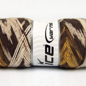 4x100gr Bonito Ethnic Brown Shades, Yellow, Cream