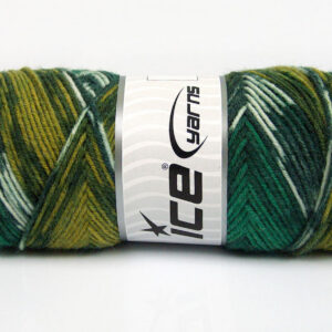 4x100gr Bonito Ethnic Green Shades, Yellow, White