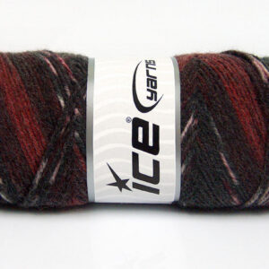 4x100gr Bonito Ethnic Grey Shades, Burgundy, Maroon