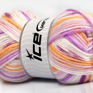 4x100gr Favorite Baby Lilac Shades, Light Orange, White