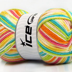 4x100gr Favorite Baby Pink, Yellow, Orange, Green, Turquoise, White