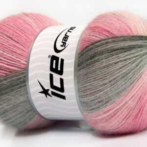 4x100gr Angora Batik Pink Shades, Grey Shades
