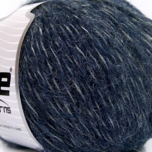 4x100gr Alpaca Shine Navy, Silver