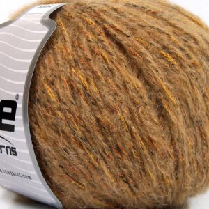 4x100gr Alpaca Shine Light Brown, Gold, Black, Green
