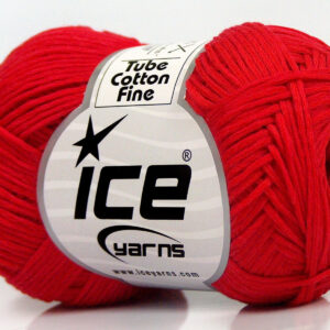 8x50gr Tube Cotton Fine Red