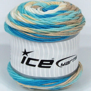 3x100gr Cakes Blues Baby Blue Shades, Beige, Camel, White