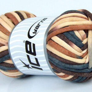 1x250gr Tube Cotton Jumbo Color Brown Shades, Cream, Grey Shades