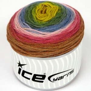 2x150gr Cakes Wool DK Rainbow