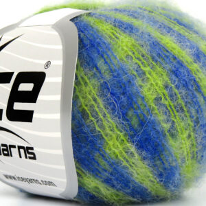 10x30gr Caress Baby Alpaca Color Green Shades, Blue