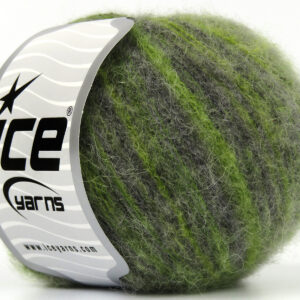 8x50gr Baby Alpaca Color Ply Green, Grey