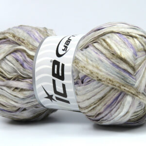 2x100gr Raffia Color Lilac, Camel, Green, White