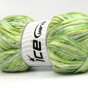 2x100gr Raffia Color Green Shades, Yellow