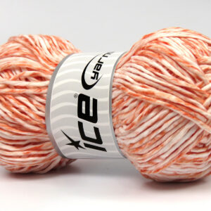 2x100gr Raffia Twist Color White, Salmon