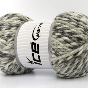 2x200gr Puzzle Wool Chunky Grey Shades, White