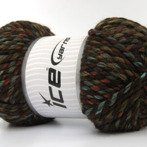 2x200gr Puzzle Wool Chunky Brown Shades, Blue, Copper