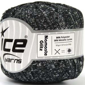 6x50gr Namaste Glitz Black, Silver