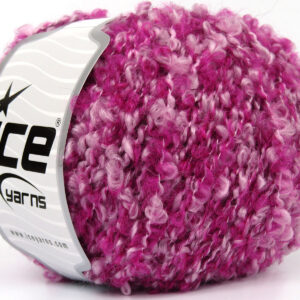 8x50gr Alpaca Boucle Pink Shades