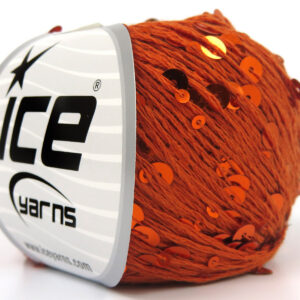 4x50gr Cotton Paillette Dark Orange