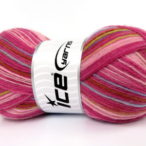 4x100gr Sock Varicolor Copper, Green, Blue, Purple, Orchid, Pink