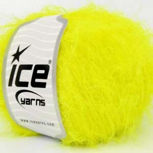 6x50gr Merino Fur Worsted Neon Yellow