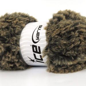 3x100gr Bunny Fur Black, Brown