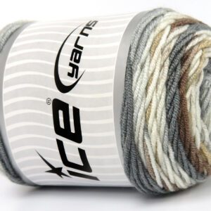 3x100gr Baby Dream Batik Camel Shades, Grey Shades, White