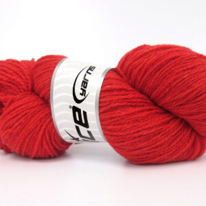 4x100gr Organic Merino Wool Red